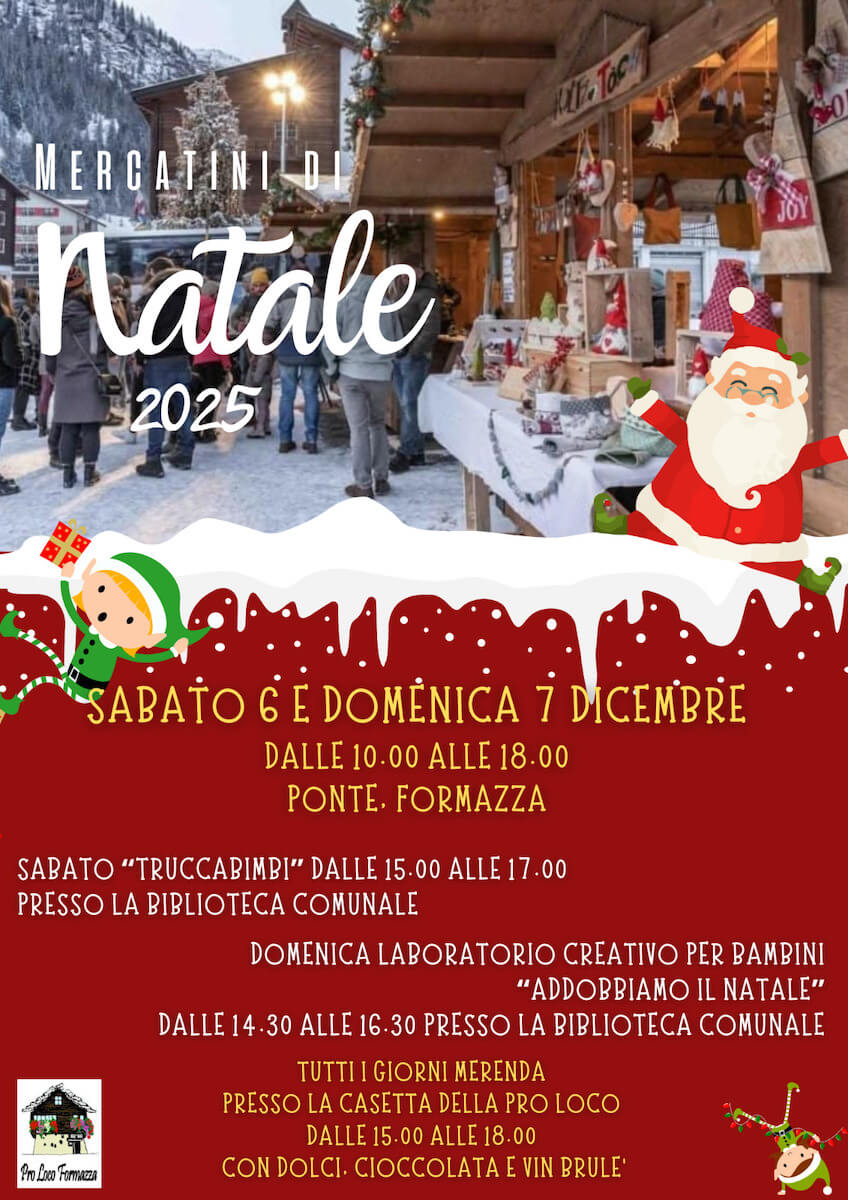 Mercatini di Natale Formazza 2025